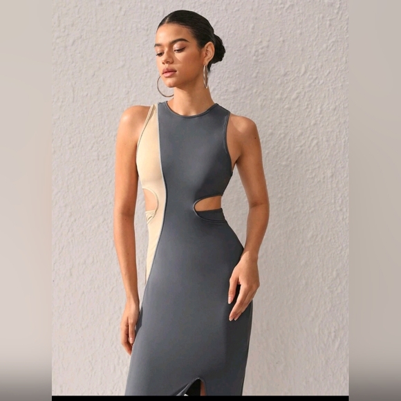 Shein Asymmetrical Sleeveless Dress with Hollow Out - Picture 3 of 9